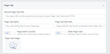 Miniatura Facebook Apps and Tabs