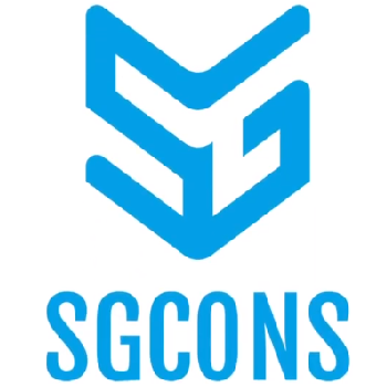 SGCONS Construcción logotipo